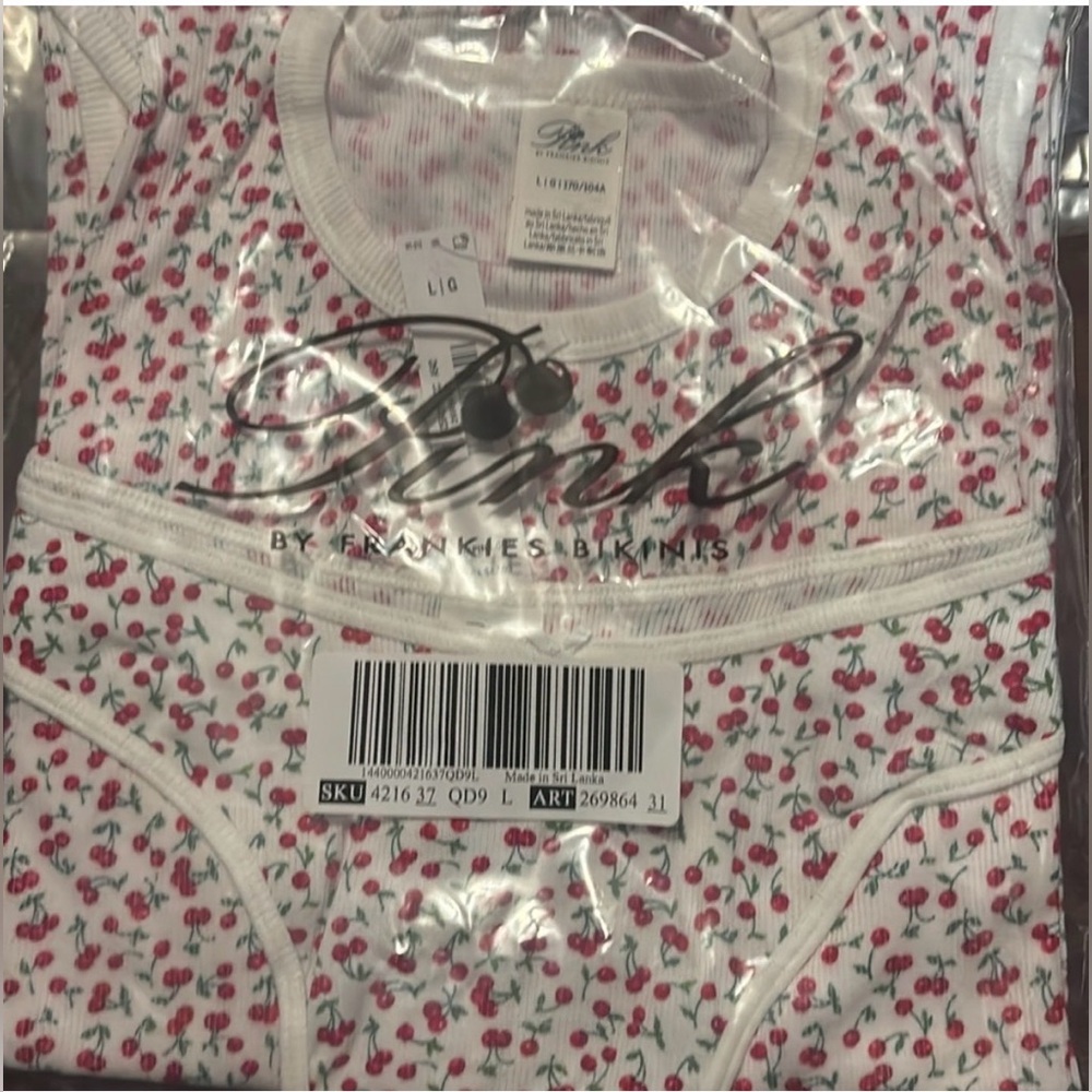 🔥 2ND LISTING PINK BY FRANKIES BIKINIS NIGHTTIME TANK TOP AND PANTY SET - Picture 4 of 10
